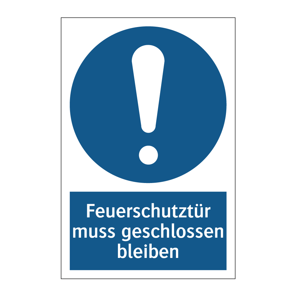 Feuerschutztür muss geschlossen bleiben