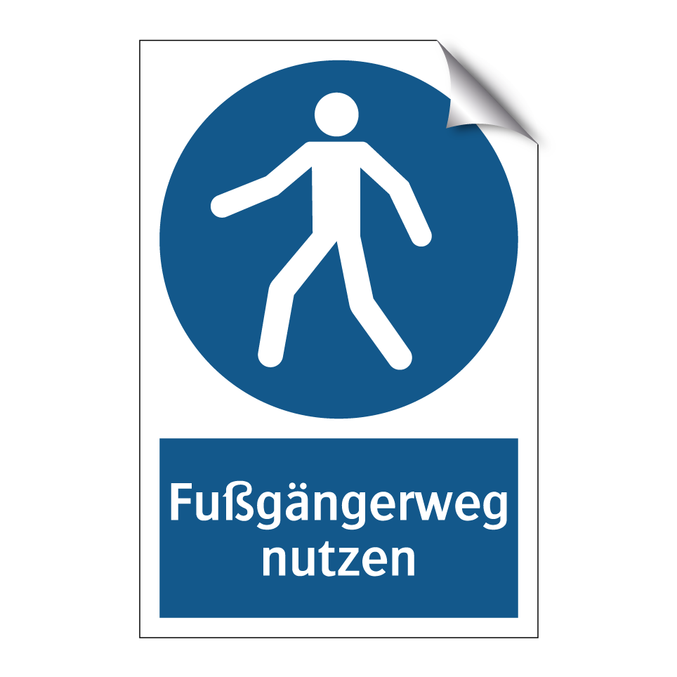 Fußgängerweg nutzen