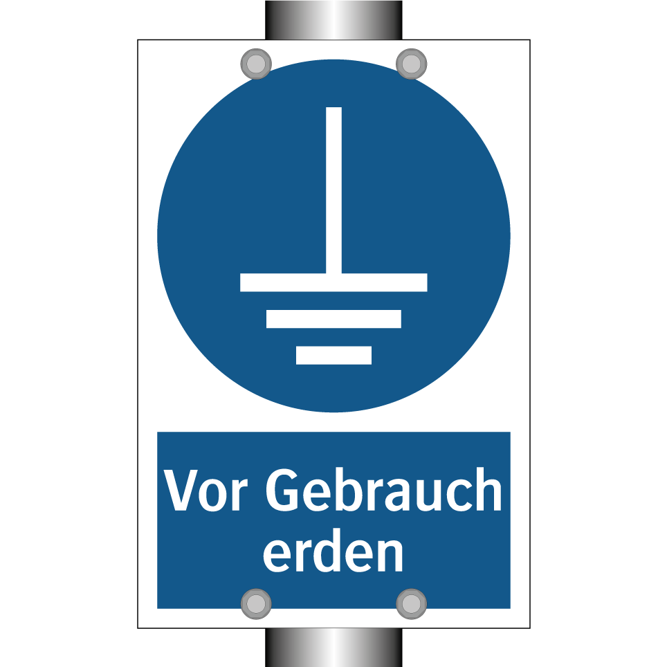 Vor Gebrauch erden