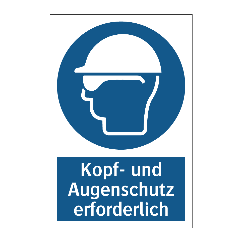 Kopf- und Augenschutz erforderlich