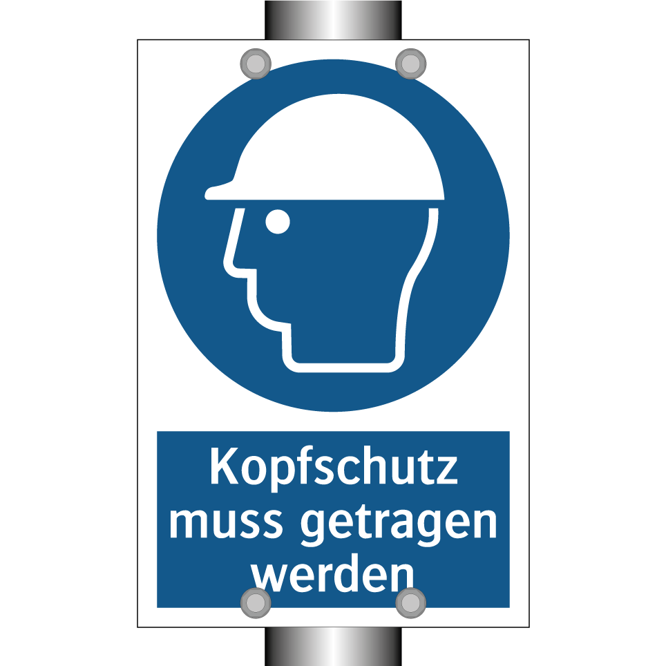 Kopfschutz muss getragen werden