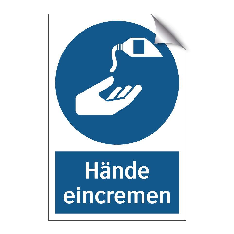 Hände eincremen