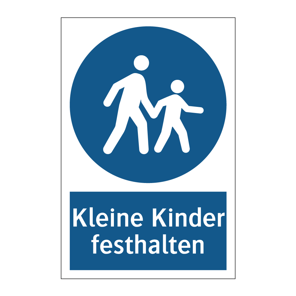 Kleine Kinder festhalten