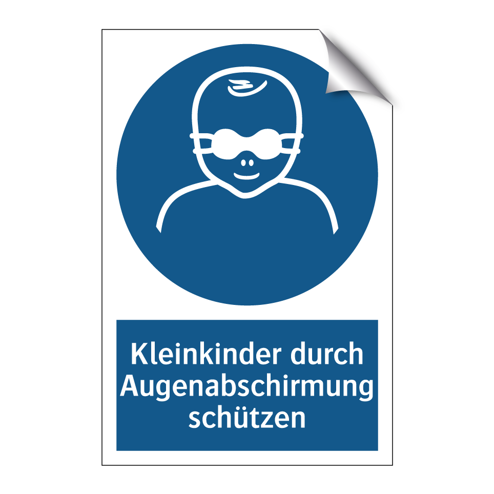 Kleinkinder durch Augenabschirmung schützen