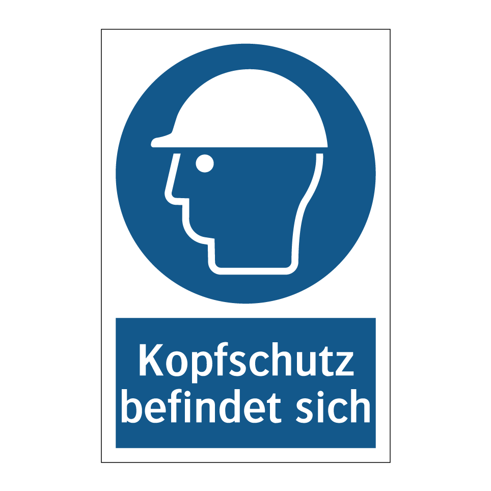 Kopfschutz befindet sich