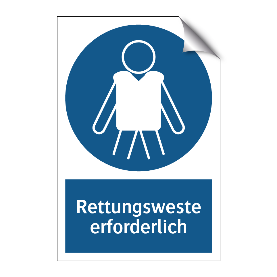 Rettungsweste erforderlich