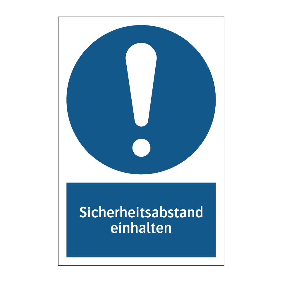 Sicherheitsabstand einhalten