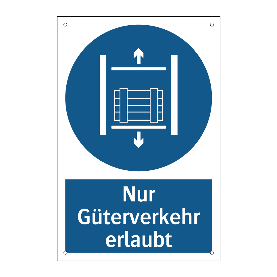 Nur Güterverkehr erlaubt
