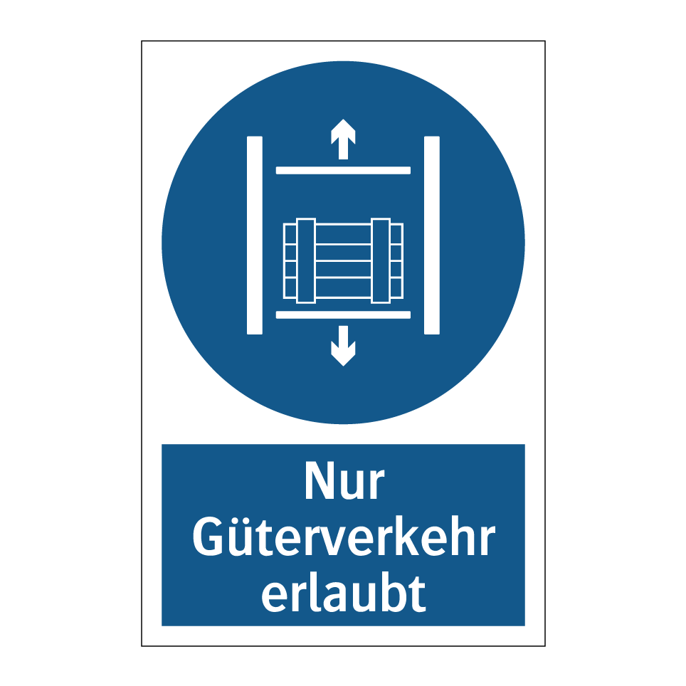 Nur Güterverkehr erlaubt