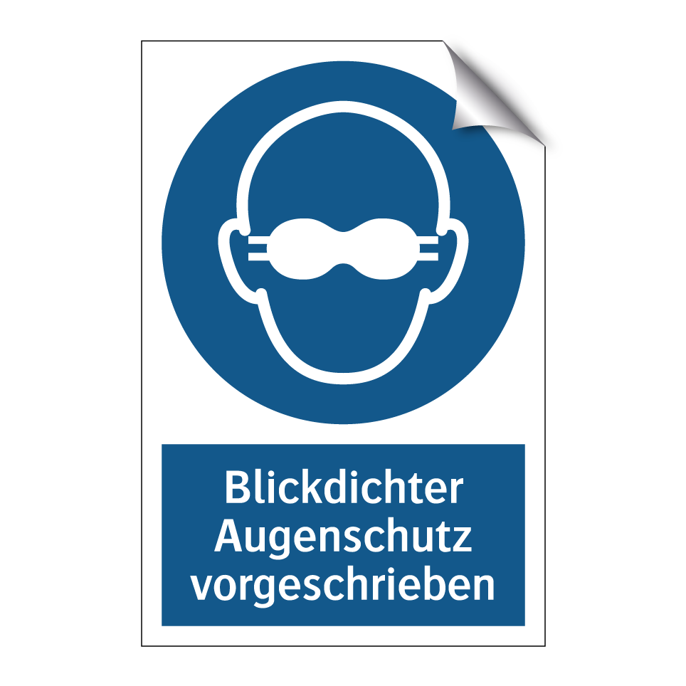 Blickdichter Augenschutz vorgeschrieben