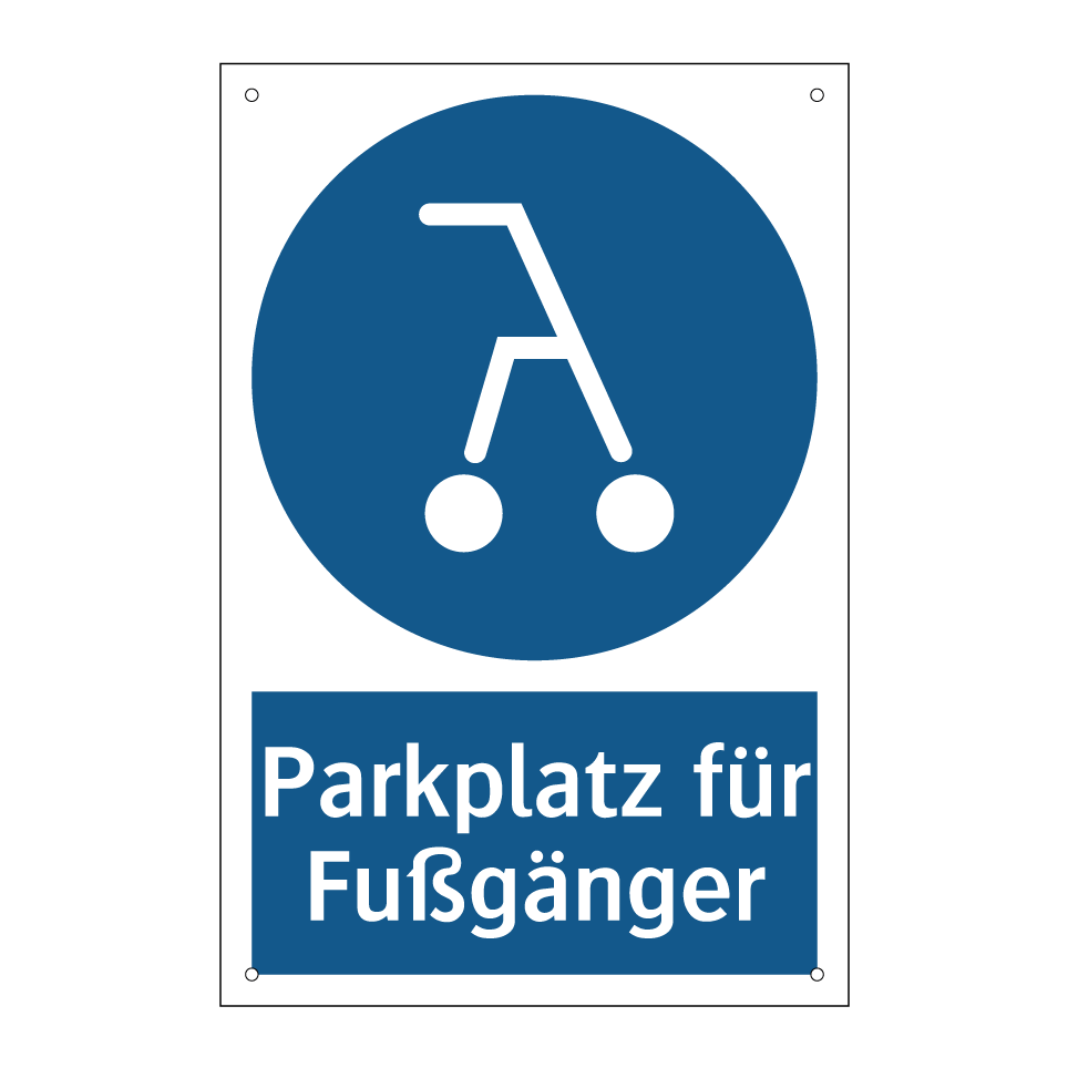 Parkplatz für Fußgänger