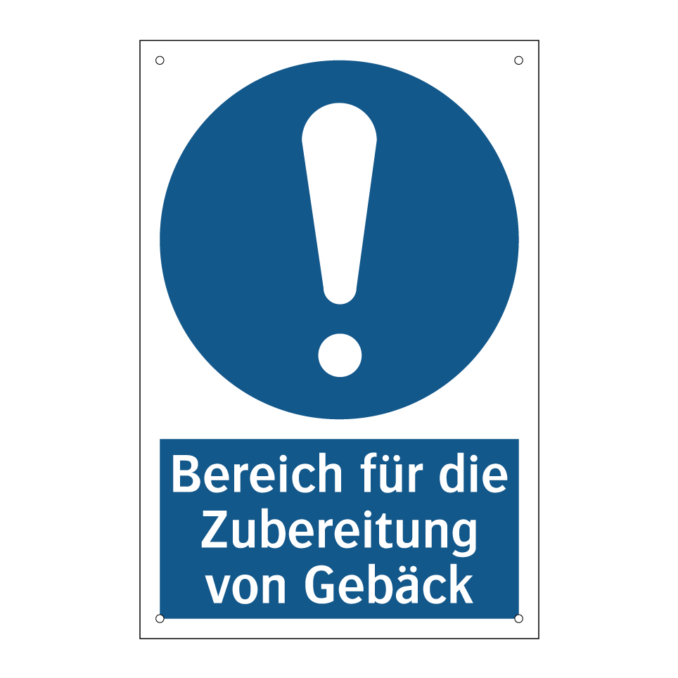 Bereich für die Zubereitung von Gebäck