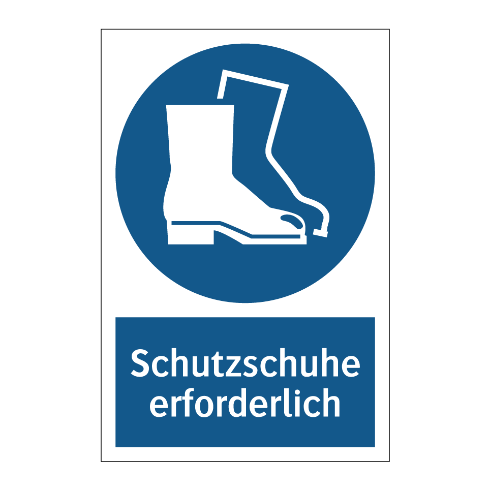 Schutzschuhe erforderlich