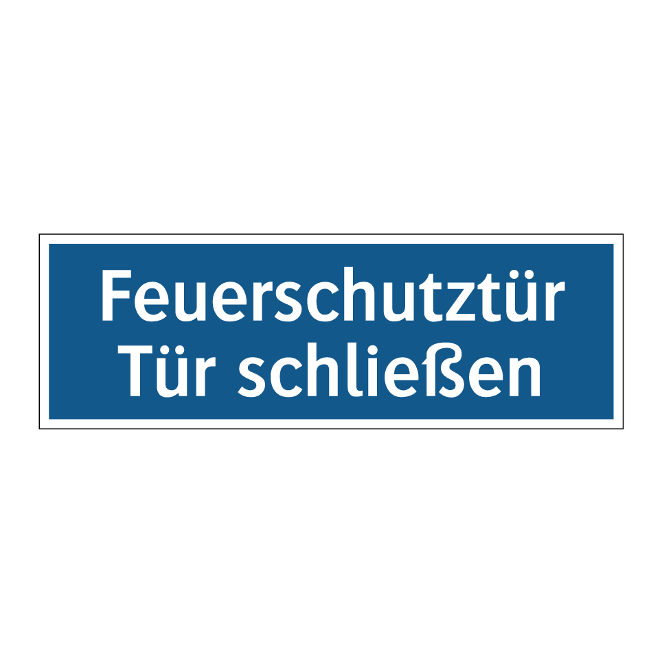 Feuerschutztür Tür schließen