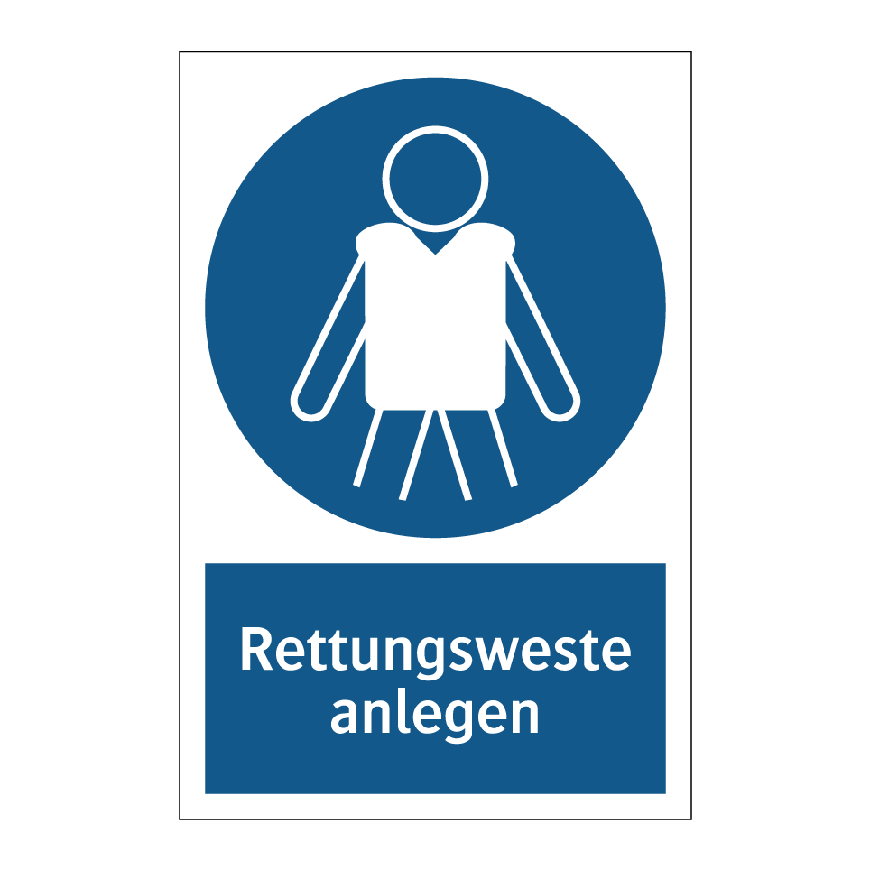 Rettungsweste anlegen