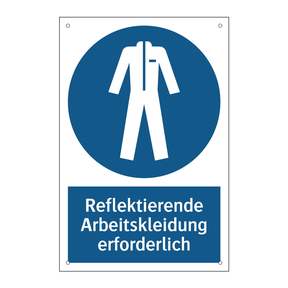 Reflektierende Arbeitskleidung erforderlich