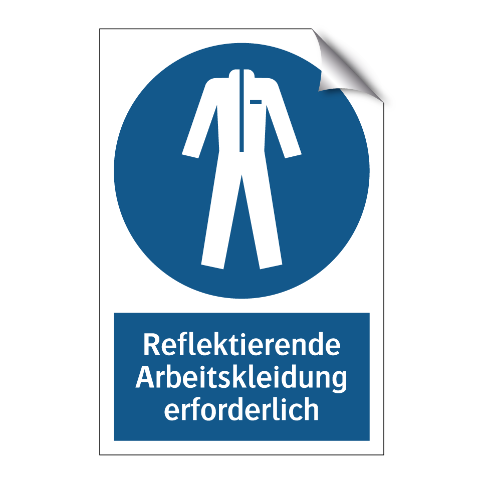 Reflektierende Arbeitskleidung erforderlich