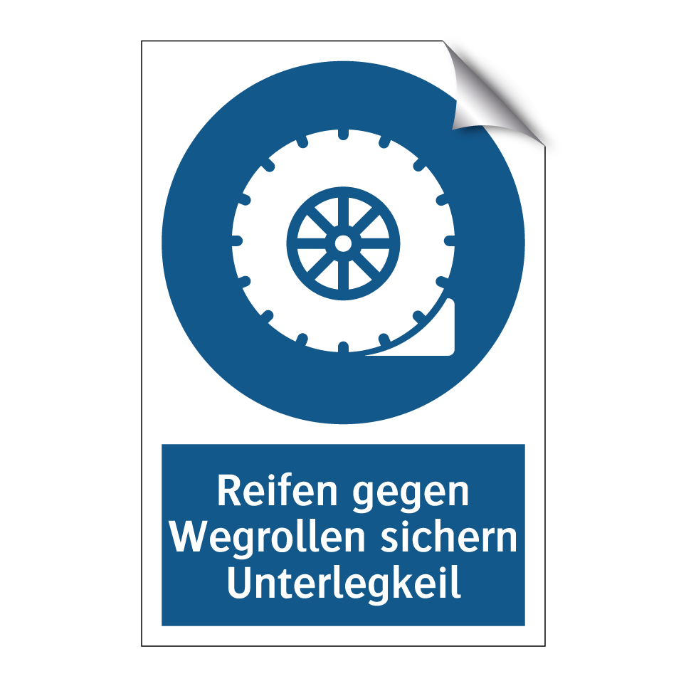 Reifen gegen Wegrollen sichern Unterlegkeil