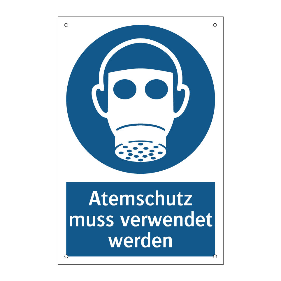 Atemschutz muss verwendet werden