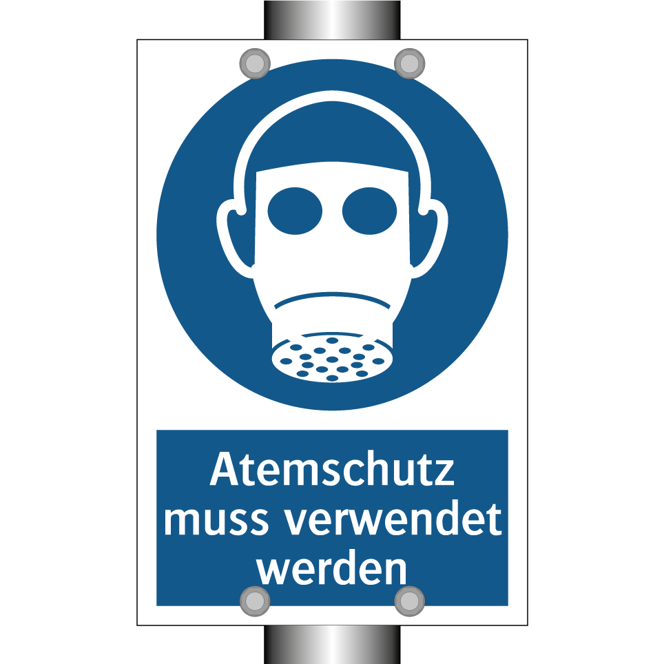 Atemschutz muss verwendet werden