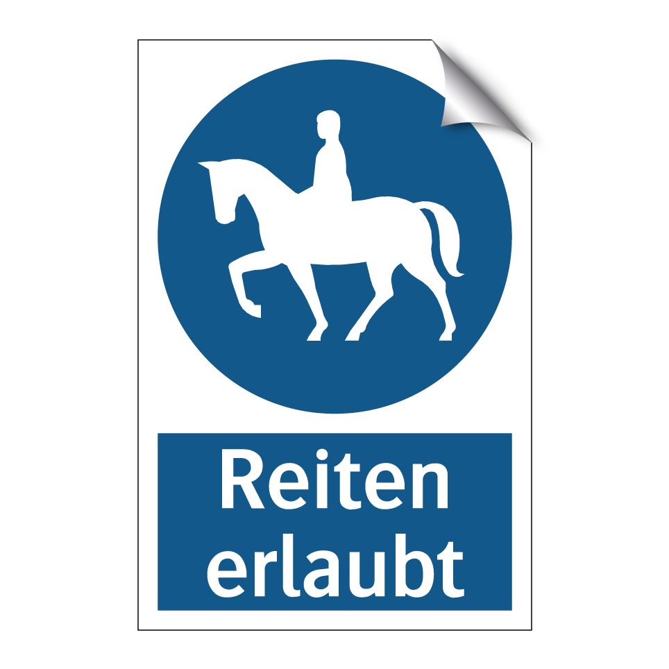 Reiten erlaubt