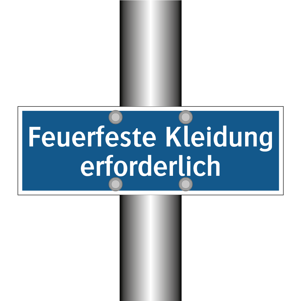 Feuerfeste Kleidung erforderlich