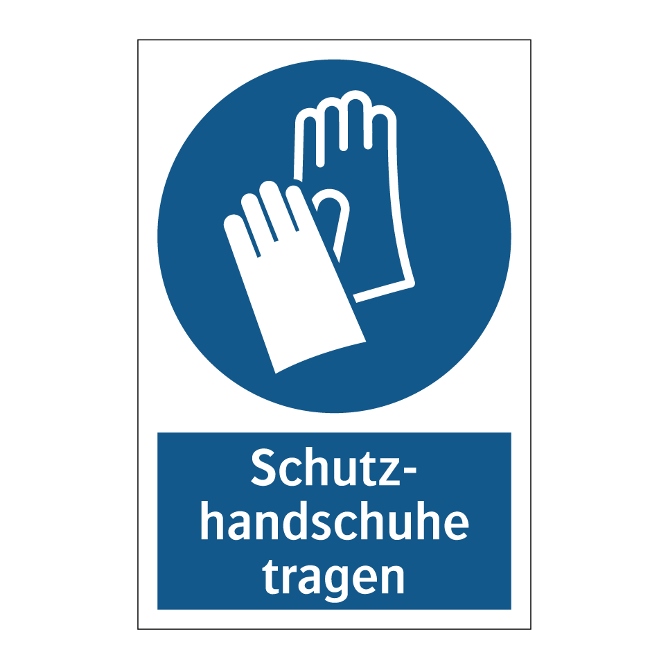Schutz- handschuhe tragen