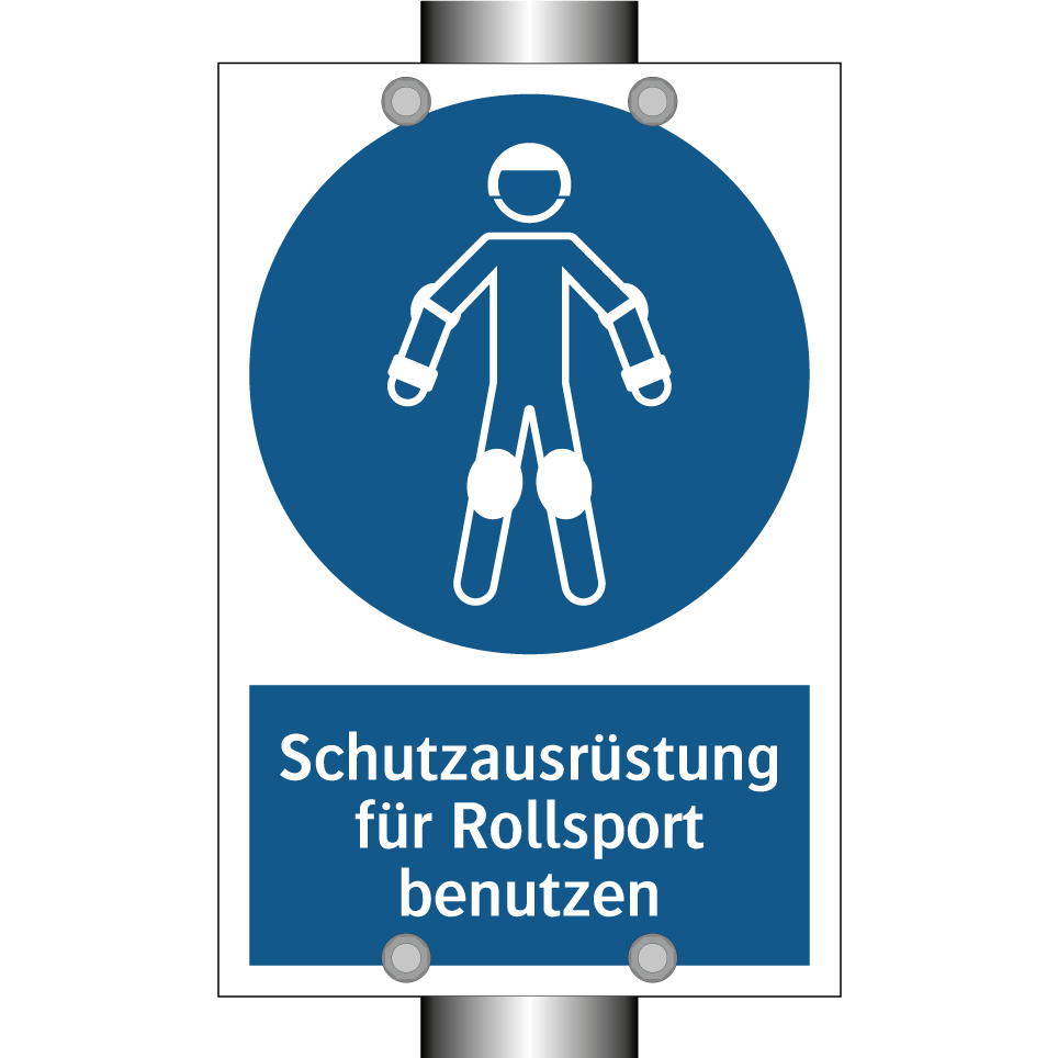 Schutzausrüstung für Rollsport benutzen