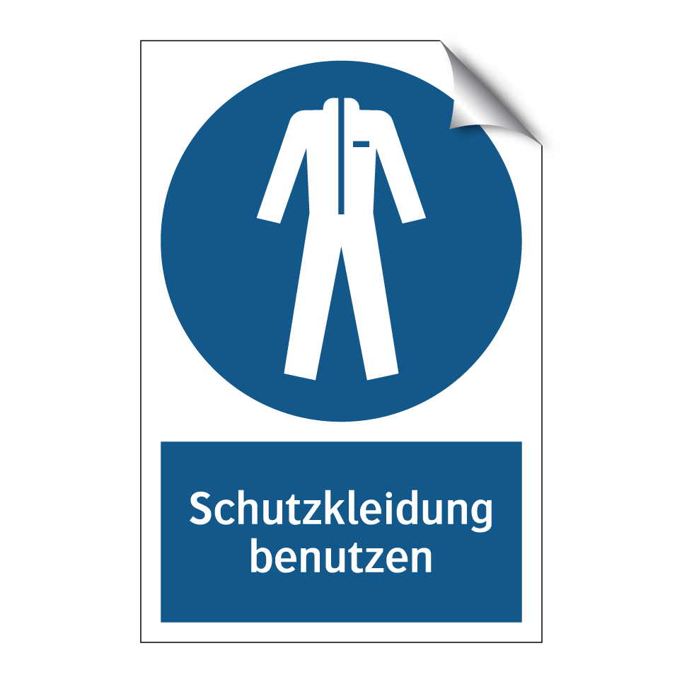 Schutzkleidung benutzen