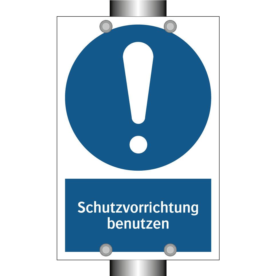 Schutzvorrichtung benutzen