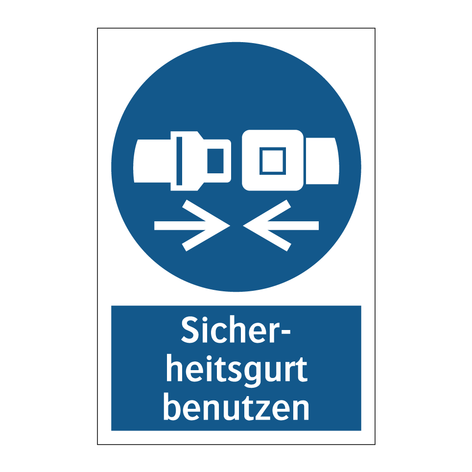 Sicher- heitsgurt benutzen