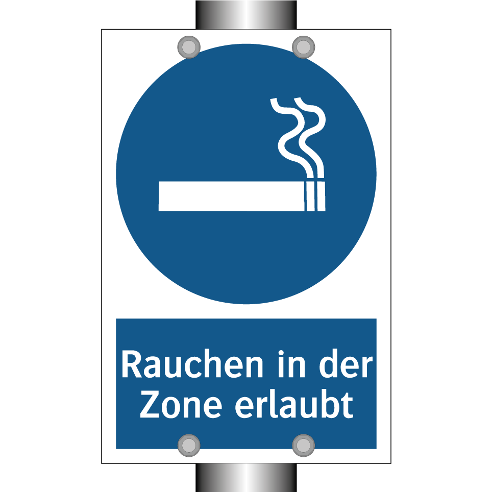 Rauchen in der Zone erlaubt