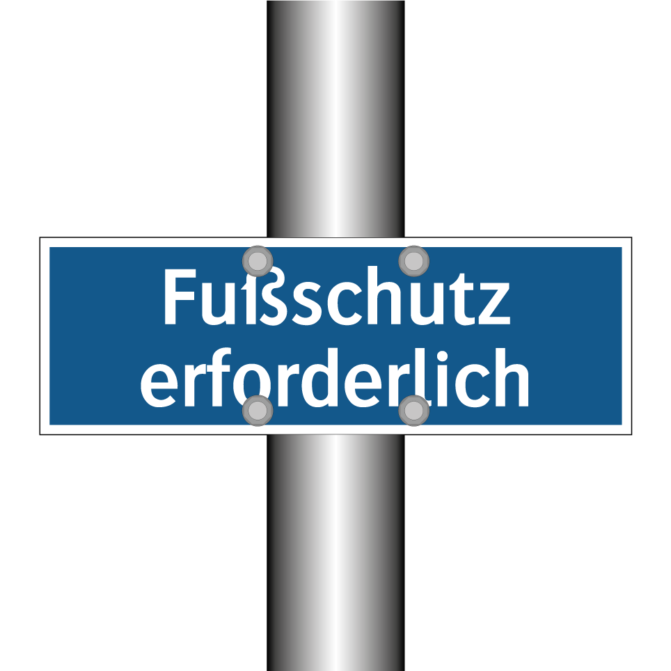 Fußschutz erforderlich