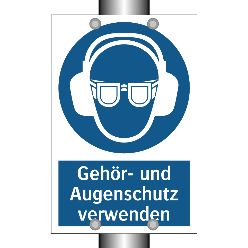 Gehör- und Augenschutz verwenden