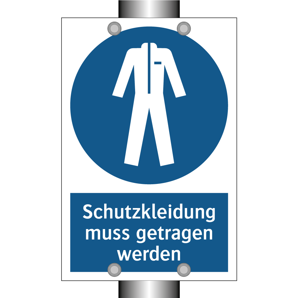Schutzkleidung muss getragen werden