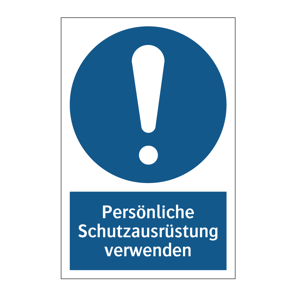 Persönliche Schutzausrüstung verwenden