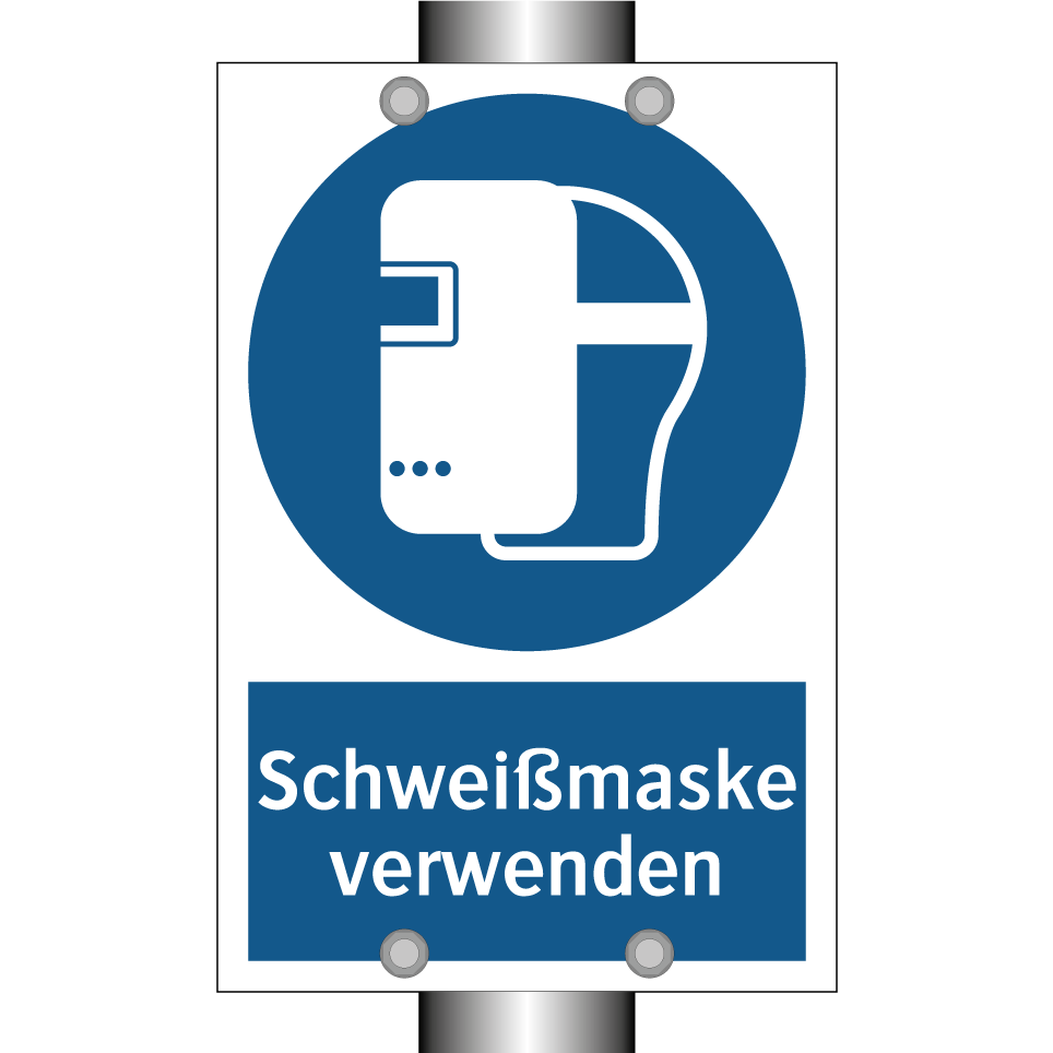 Schweißmaske verwenden
