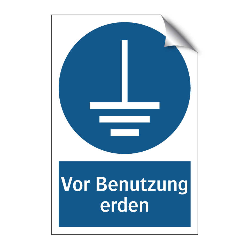 Vor Benutzung erden