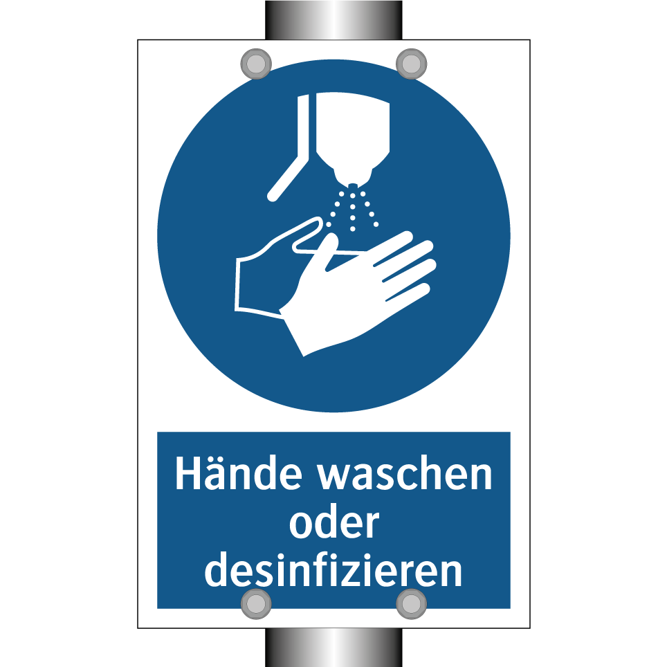 Hände waschen oder desinfizieren
