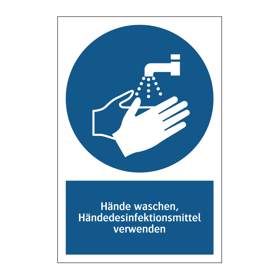 Hände waschen, Händedesinfektionsmittel verwenden