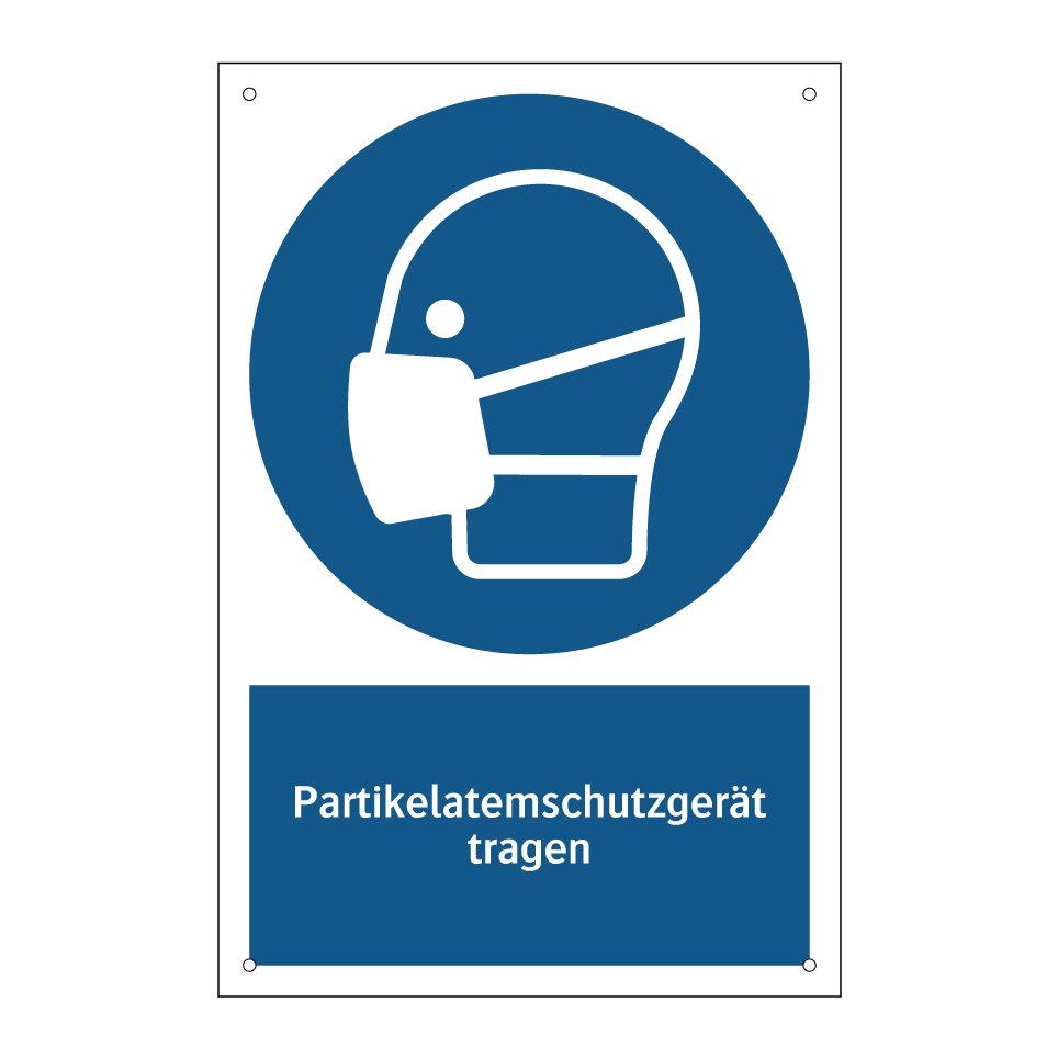 Partikelatemschutzgerät tragen
