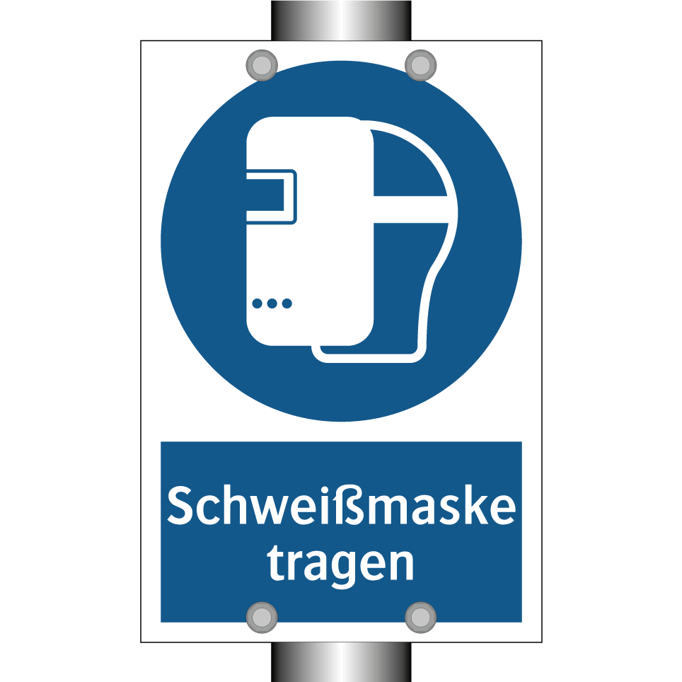 Schweißmaske tragen