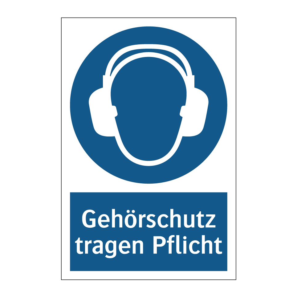 Gehörschutz tragen Pflicht