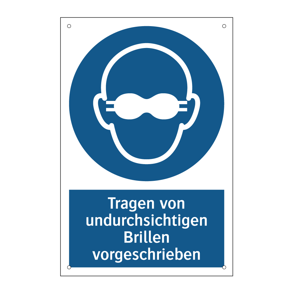 Tragen von undurchsichtigen Brillen vorgeschrieben