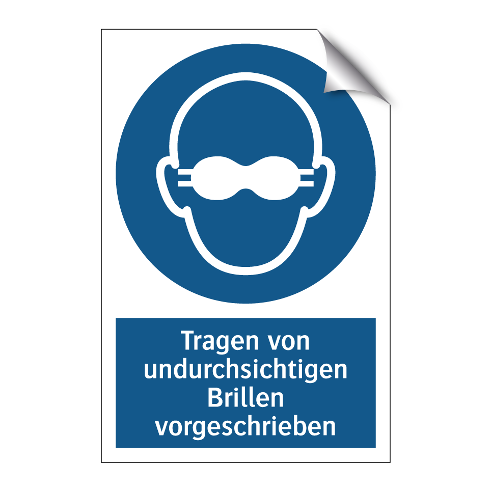 Tragen von undurchsichtigen Brillen vorgeschrieben