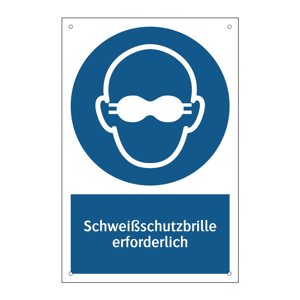 Schweißschutzbrille erforderlich