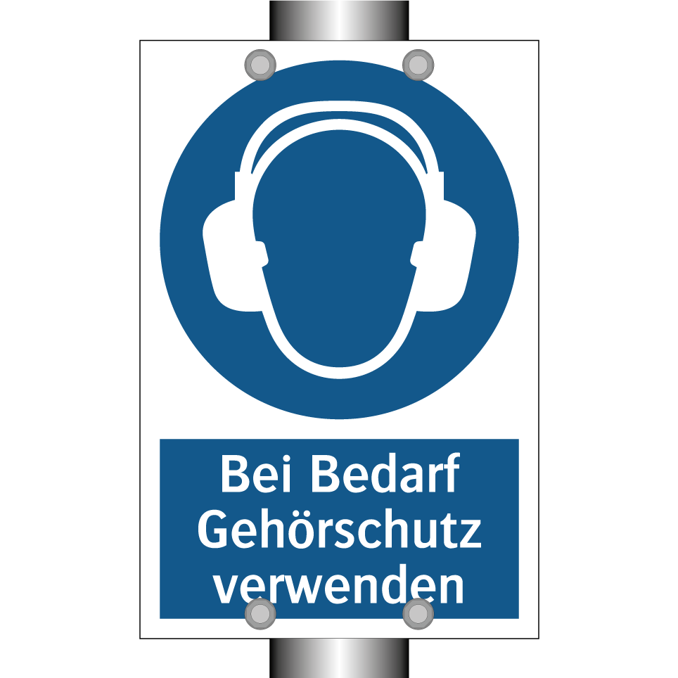 Bei Bedarf Gehörschutz verwenden