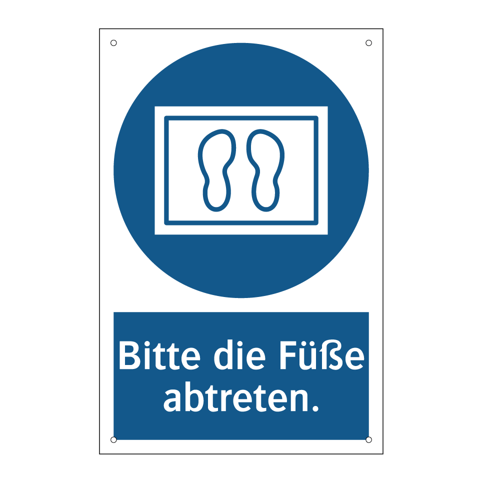 Bitte die Füße abtreten.