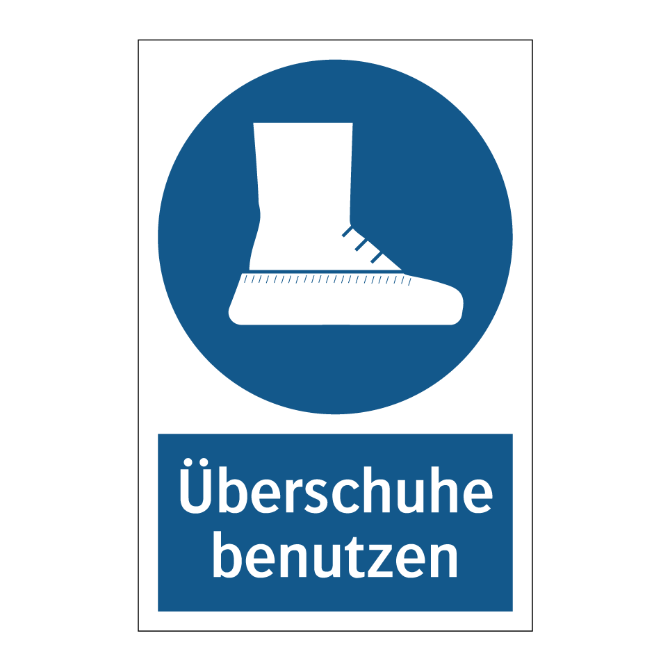 Überschuhe benutzen