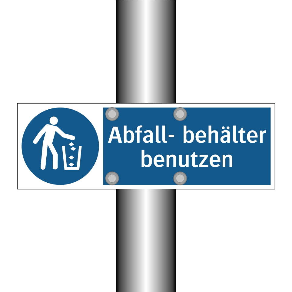 Abfall- behälter benutzen